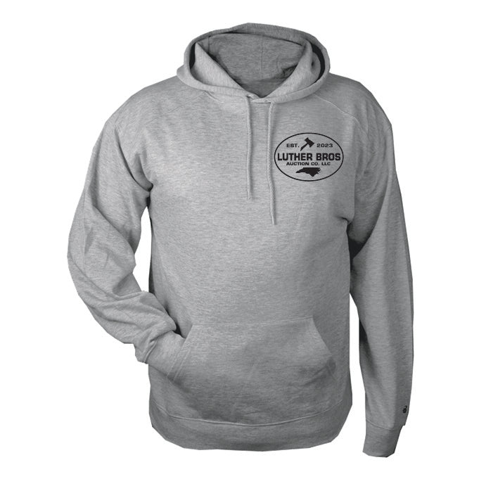 LBAC Fleece Hooded Sweatshirt Grey w LC Logo